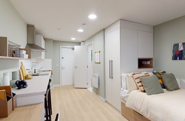 Superior Plus Studio, Norton Student Living, 11 Montrose Terrace, Abbeyhill, Edinburgh - Image 3